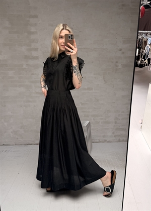 Molly 3D lace skjorte top Sort Copenhagen Muse 